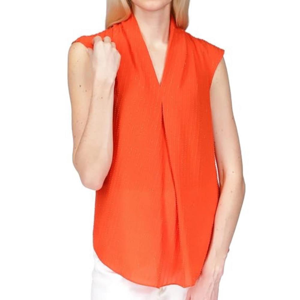Michael Kors Orange Sleeveless Blouse NWT /B3